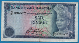 MALAYSIA 1 RINGGIT ND # Q34 396572 P# 13b  King Tuanku Abdul Rahman - Malaysia