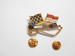 Superbe Pin's En Zamac , Auto F1 Williams Renault , GP De Monaco 92 , Tabac Camel , ELF , Canon , Signé Locomobile - F1