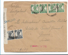 IB001a / INDIEN - An Das ROTE KREUZ - Genf 1945 - 1936-47 Roi Georges VI