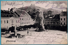 Nikolsburg. Stadtplatz. 1902 - Tsjechië