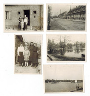 5x Orig. Foto 1952 Berlin Weißer See, Weissensee, Ortspartie, Privates Haus, Menschen - Weissensee