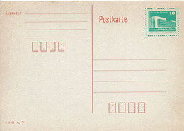 Duitsland DDR Briefkaart 10 Pfg. Groen Ongebruikt (6205) - Postales - Nuevos