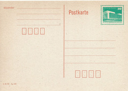 Duitsland DDR Briefkaart 10 Pfg. Groen Ongebruikt (6206) - Cartes Postales - Neuves