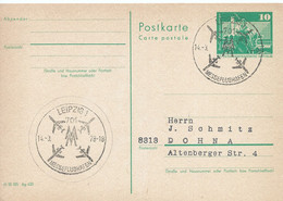 Duitsland DDR Briefkaart 10 Pfg. Groen Gebruikt (6210) - Cartes Postales - Neuves
