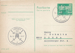 Duitsland DDR Briefkaart 10 Pfg. Groen Gebruikt (6211) - Cartes Postales - Neuves