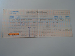 D190453  Railway Train Ticket    München  Budapest - MÁV Hungary 2008 - Europa