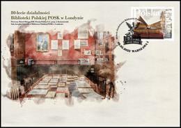 Poland 2022 / POSK Polish Library In London, Book, Big Ben Tower, Books, Archives, Manuscripts / Full Sheet FDC New!!! - Briefe U. Dokumente