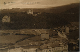 La Roche (la Roche En Ardenne) Vue De La Gare Et Route Du Chalet 19?? - La-Roche-en-Ardenne