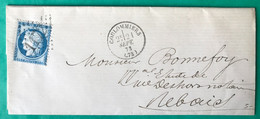 France N°60A Sur Lettre Coulommiers (73) 21.9.1873 + GC 1172 - (C517) - 1849-1876: Periodo Clásico