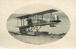 Aviation * Carte Photo * Hydravion Avion HANRIOT * Hanriot 18 * Aviateur - ....-1914: Précurseurs