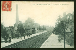 60 - T1424CPA - MOYENNEVILLE - 352 - La Gare Et La Distillerie - Très Bon état - OISE - Unclassified