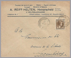 LUXEMBOURG - HEINERSCHEID - 1933 Reiff-Helten Domestic Advertising Cover - T-32 - 1926-39 Charlotte De Perfíl Derecho