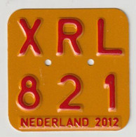 License Plate-nummerplaat-Nummernschild Moped-wheelchair Nederland-the Netherlands 2012 - Placas De Matriculación