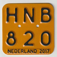 License Plate-nummerplaat-Nummernschild Moped-wheelchair Nederland-the Netherlands 2017 - Placas De Matriculación