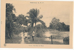 DAHOMEY A O F - N° 10 - UN COIN DU MONO (CP DE CARNET) - Dahomey