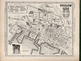 Plan De La Ville De TOULON - Geographical Maps