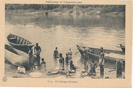 DAHOMEY ET DEPENDANCES - N° 19 - UN PAYSAGE DAHOUMEEN (CP DE CARNET) - Dahomey