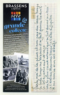 Marque-page. Georges Brassens A 100 Ans. Sète. La Grande Collecte. Archives, Patrimoine Culturel, Musique... - Segnalibri
