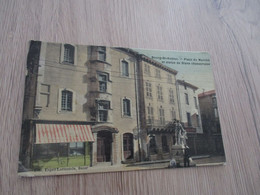 CPA 07 Ardèche Bourg Saint Andéol Rue De Diane Chasseresse Colorisée Toilée - Bourg-Saint-Andéol