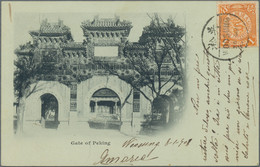 Ansichtskarten: Alle Welt: China. 1908. Fotokarte 'Gate Of Peking'. Von 'Woosung - World