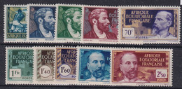 A.E.F. N°77/86 - Neufs * Avec Charnière - TB - Unused Stamps