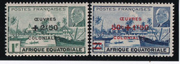 A.E.F. N°195/196 - Neufs * Avec Charnière - TB - Unused Stamps