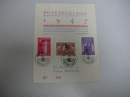 (17.05) BELGIE 1947 François Bovesse - Cartas Commemorativas