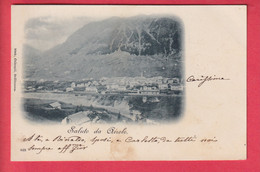 OUDE POSTKAART ZWITSERLAND -    1899 - SALUTI DA AIROLO - TI Ticino