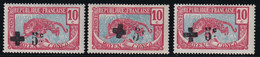 Congo N°65 - 3 Ex. Avec Surcharges Différentes - Neufs * Avec Charnière - TB - Unused Stamps