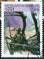 GUINEE - Scouts En Canoë - Le 90e Anniversaire De L'Organisation Internationale Du Scoutisme - Used Stamps