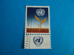 1964- NATIONS UNIES " New York " - Oblitéré N° 122 Bord De Feuille   -  Net   2 - Gebraucht