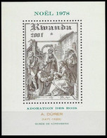 BL81**(898) - Noël Adoration Des Rois / Kerstmis Aanbiding Van De Wijzen / Weihnacht - A Dürer - RWANDA - Cuadros