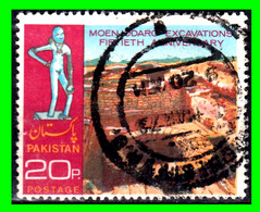 PAKISTÁN ( .. ASIA ..) SELLO AÑO 1973 ARQUEOLOGIA DE LAS EXCAVACIONES DE MOHENJO - Pakistan