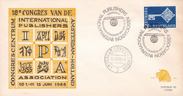 Netherlands Pays Bas 18e Congres Intern Publishers Amsterdam 10-06-1968 - Storia Postale
