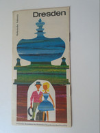 KA335.3   Old Tourism Brochure - DRESDEN DDR  Hungarian  Language 1962 - Tourism Brochures