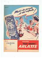 Protège Cahier CHICORÉE "BLEU-ARGENT" ARLATTE CAMBRAI - Protège-cahiers