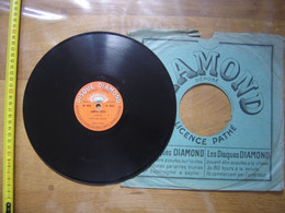 Disque 78T 24Cm PATHE DIAMOND THOME Simple Aveu TELLAIM En Sourdine - 78 Rpm - Gramophone Records