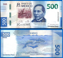 Mexique 500 Pesos 2021 Prefixe JC Que Prix + Port Mexico Banknote Billet Paypal Bitcoin OK - Mexico