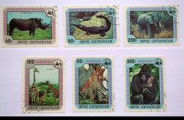 WWF - CENTRAL AFRICA - 1978 - FAUNA - ANIMALS - 6 -  V - USED  - - Usados