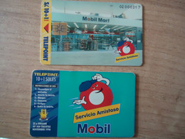 PERU USED CARDS  MOBIL  OIL  MARKET - Peru