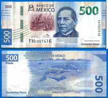 Mexique 500 Pesos 2021 Prefixe FH Que Prix + Port Mexico Banknote Billet Paypal Bitcoin OK - Mexico
