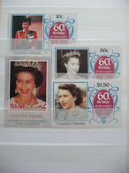 (GR) TUVALU ISLAND 1986 - 60th Birthday Of Royal Queen Elizabeth, Complete Set Of 4v. MNH - Tuvalu