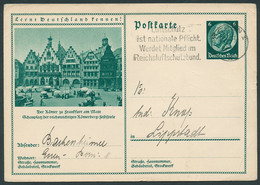 DT.REICH 1934, BILD-PK P 232/035, Abb. FRANKFUTER RÖMER, STPL ESSEN LUFTSCHUTZ - Covers & Documents