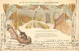 Fécamp * CPA Publicitaire Illustrateur 1905 * Mr De La Fontaine à La Bénédictine * Fables ? Rat * Alcool Liqueur - Fécamp