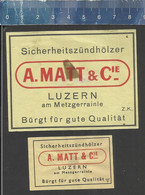 A. MATT & Cie LUZERN ( Matchbox Labels Switzerland ) - Matchbox Labels