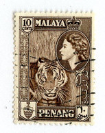 10639 Penang 1957 Scott # 50 Used OFFERS WELCOME! - Penang