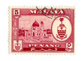 10646 Penang 1960 Scott # 59 Used OFFERS WELCOME! - Penang