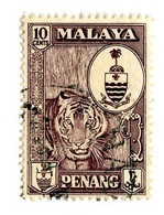 10648 Penang 1960 Scott # 61 Used OFFERS WELCOME! - Penang