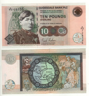 SCOTLAND 10 Pounds  P226f   "Clydesdale Bank" "Mary Slesser + Map Of Calabar At Back  Dated 2007"   UNC - 10 Pounds