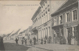 Nederbrakel La Poste Et Coin De La Rue Haute, Gelopen 1908? - Brakel